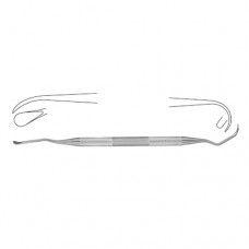 Tatum Sinus Lift Curette Fig. 8 Stainless Steel, 16 cm - 6 1/4" Blade Width 2.8 mm - 6.2 mm